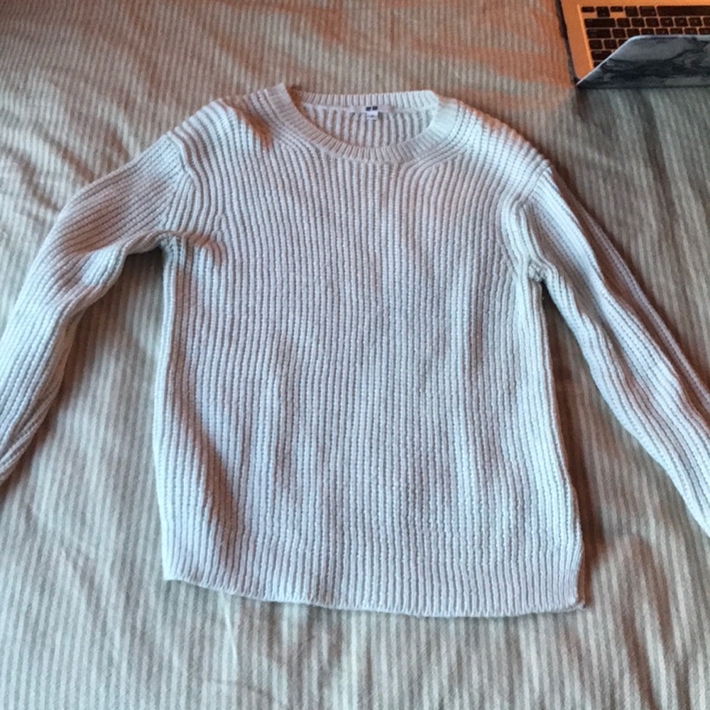 Thick waffle texture sweater